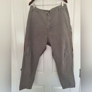 Chinism Gray Brown Linen Cotton Pant‎ Size XXL